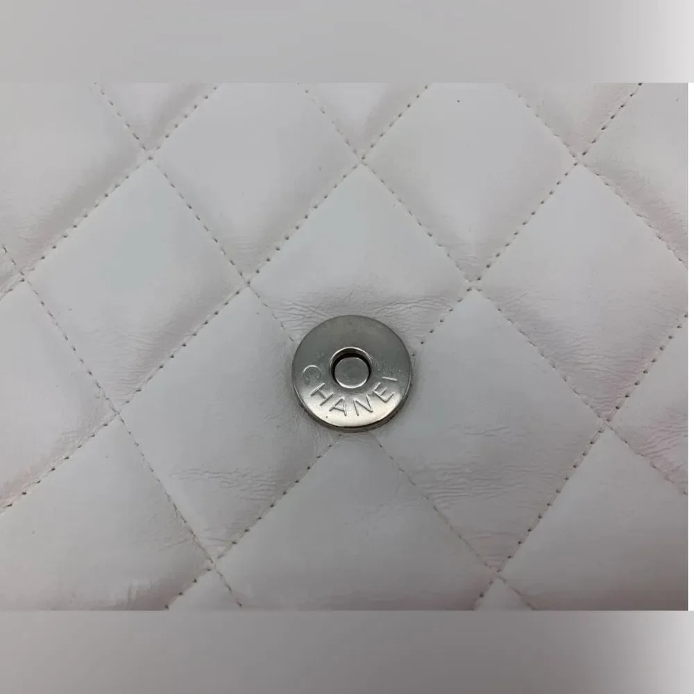Chanel Moscow Kremlin  Cream Quilted Shoulder Bag with Iconic CC Closure